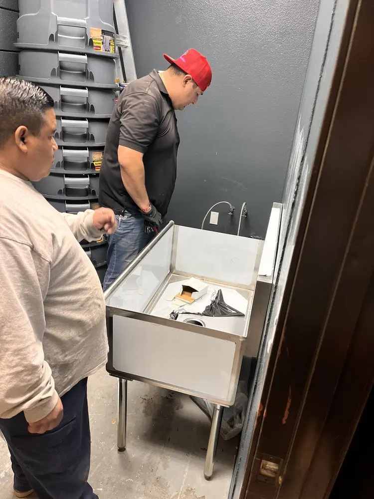 Commercial plumbing and sink installation in North Bergen